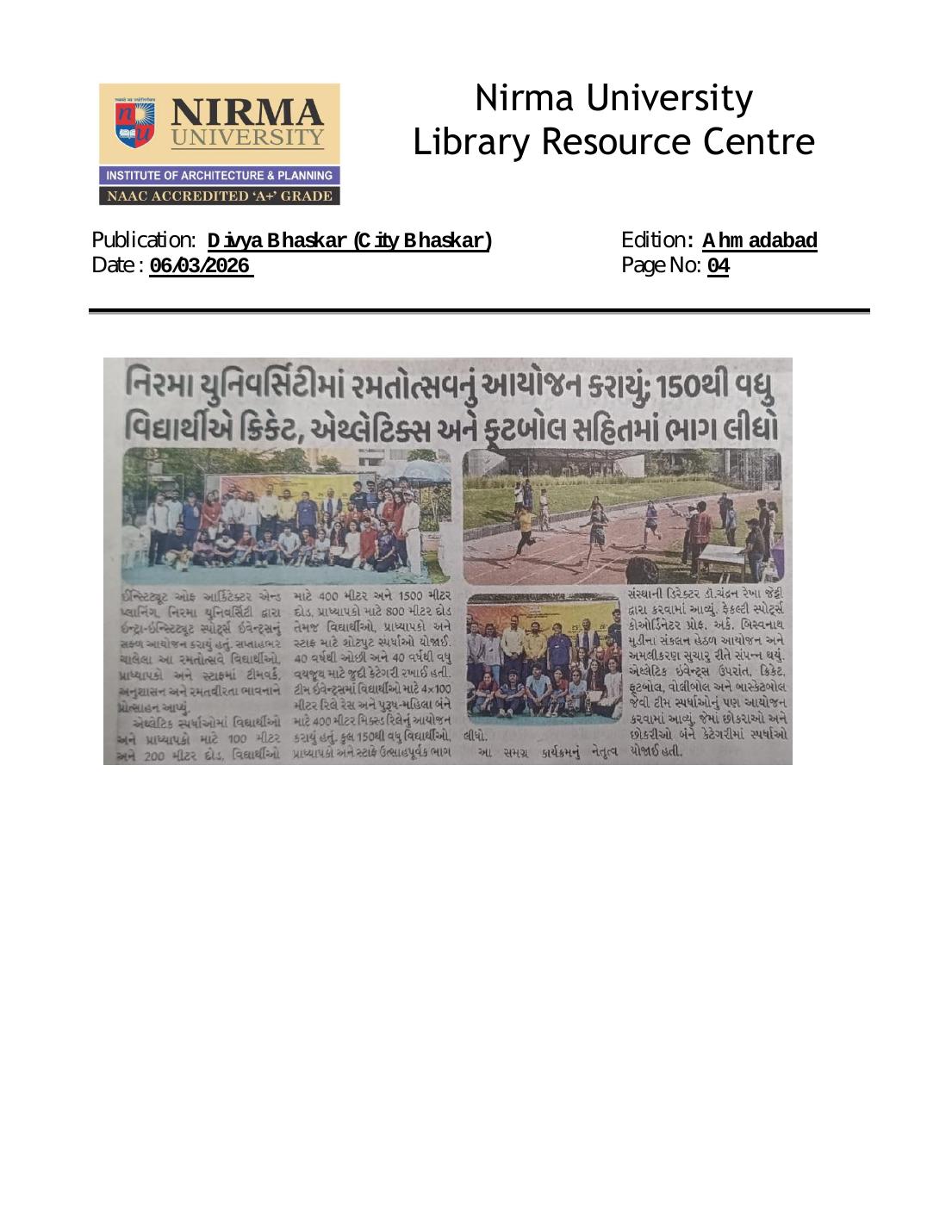 IAPNU-led student initiative featured in City Bhaskar